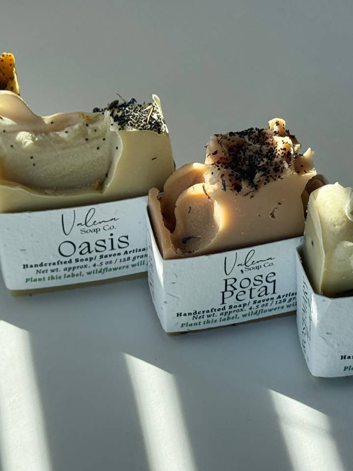 Natural Soap Starter Assortment – 4 Bar Collection for wholesale by Valena Soap Co.