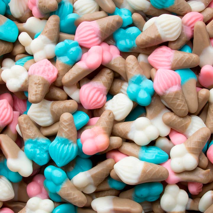 Sac de Bonbons Groovy Sweets Pick N Mix 1KG - Cornets de Glace pour la vente par Clickin It Candy