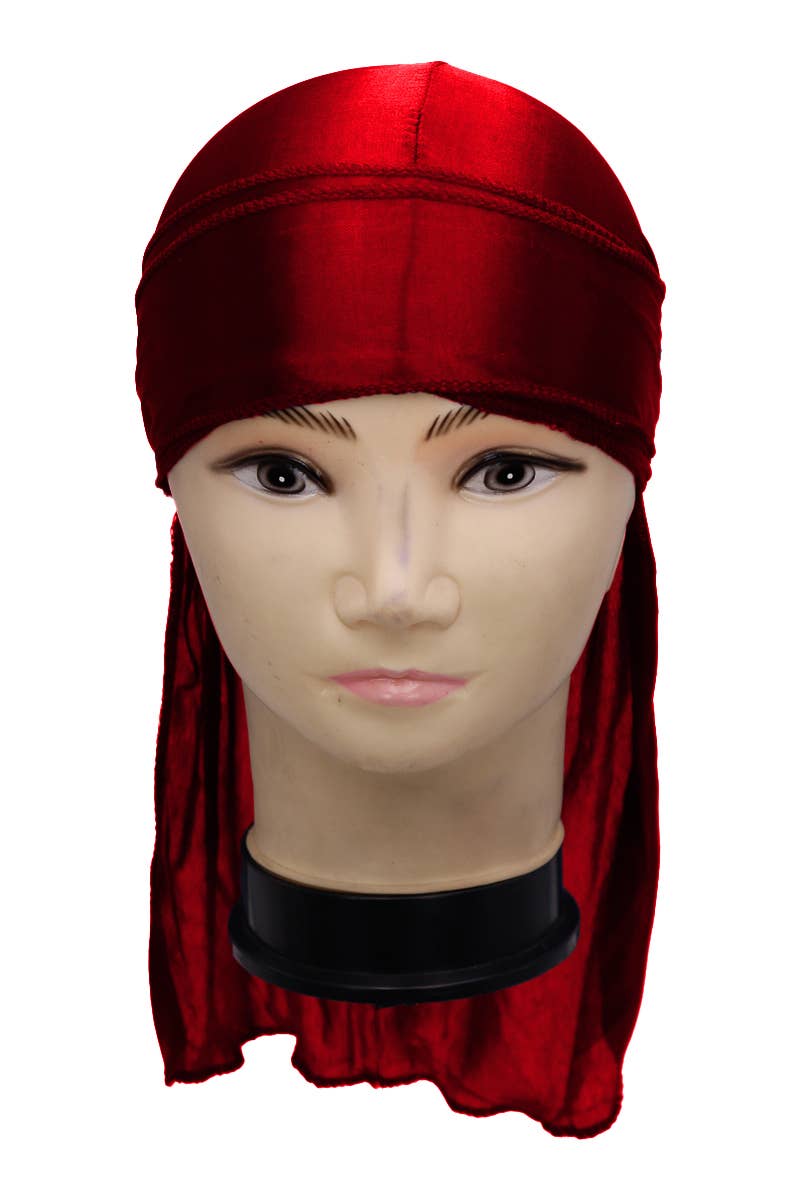 Cap Zone - Wholesale Durag/Wave Cap - Unisex - Silky Nylon Satin Long Tail Head Wrap Durag16