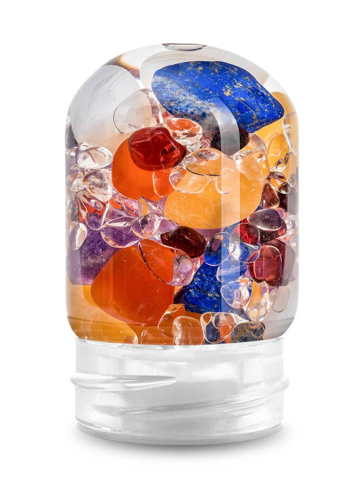 GemPod AYURVEDA with Milk Opal, Amethyst, Lapis, Carnelian.. for wholesale by VitaJuwel USA