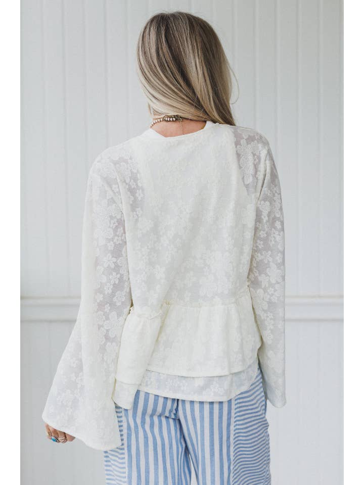 Wildflower Drift Top - Cream for wholesale on Faire