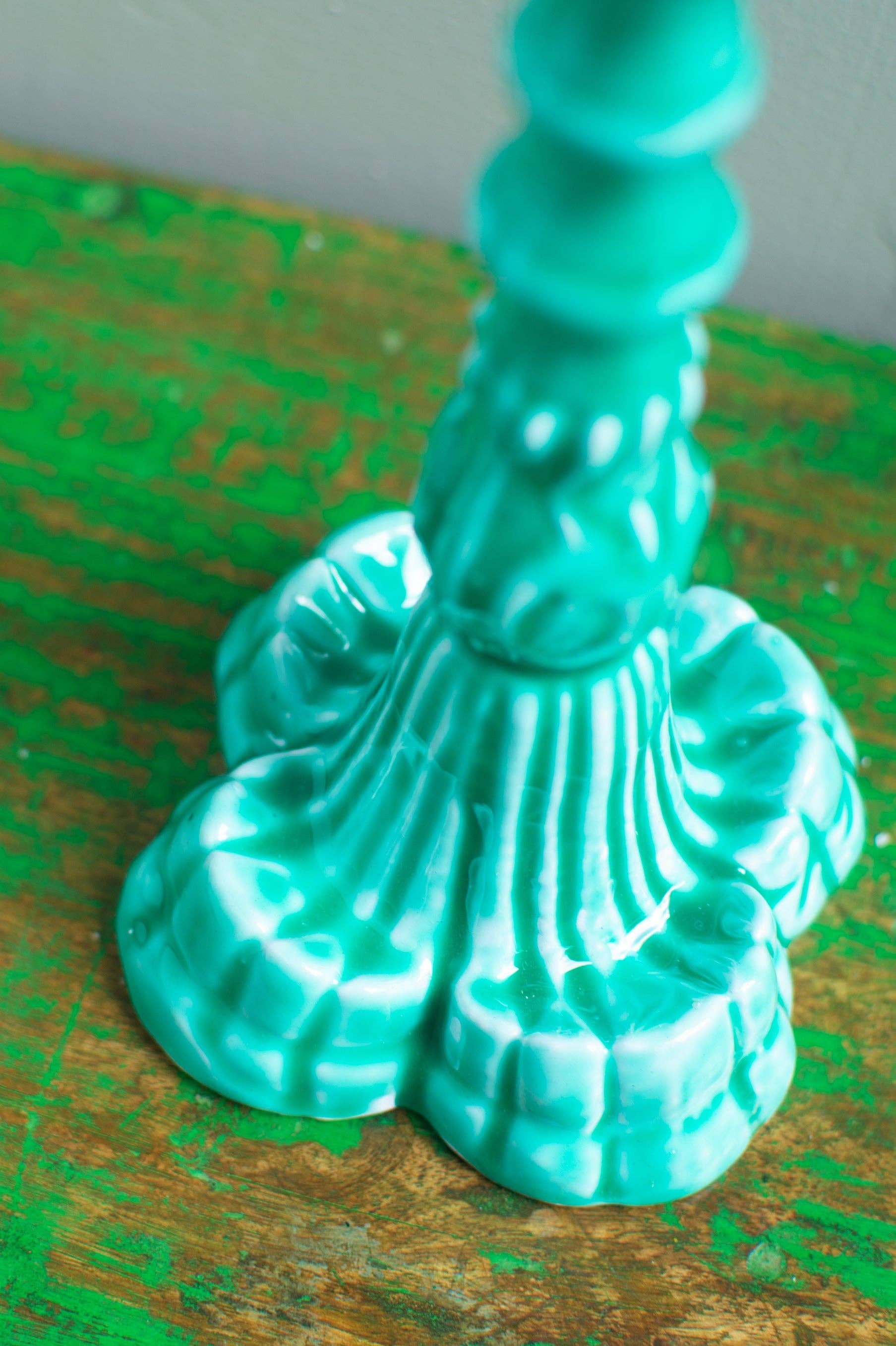 Ian Snow Ltd – wholesale Ljushållare – Formade metallljusstakar med keramisk yta5