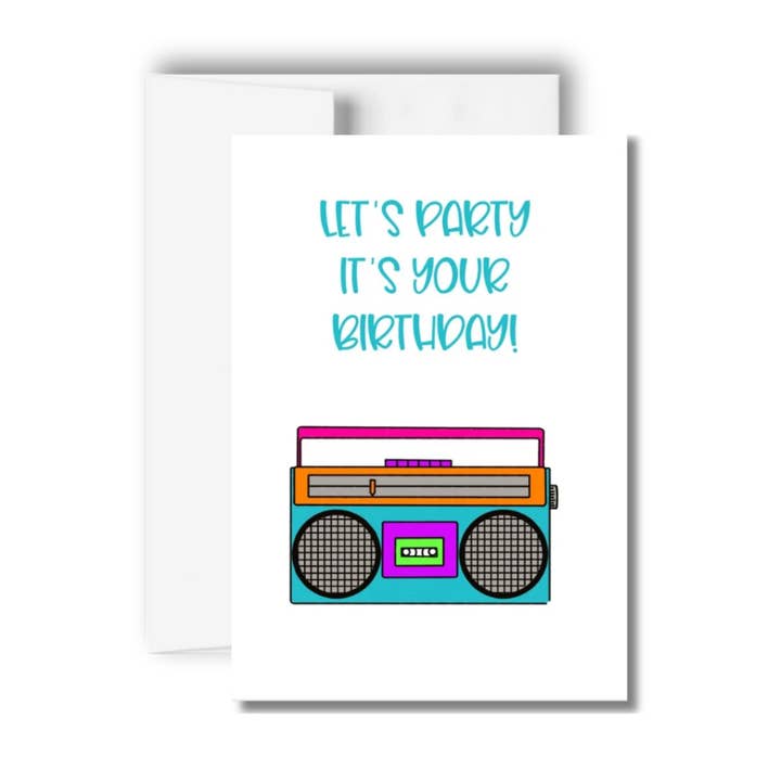 Let’s Party — It’s Your Birthday Greeting Card for wholesale by Brandi Creations Design Studio