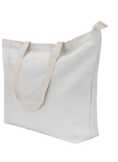 Alo Organic International – Sacola - Unissexo por atacado – Bolsa Tote Versátil de Lona Larga com Zíper0