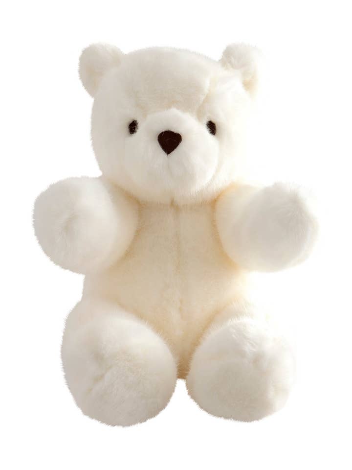 Robert the Bear in Steiff Faux Fur | White for wholesale by pamplemousse peluches