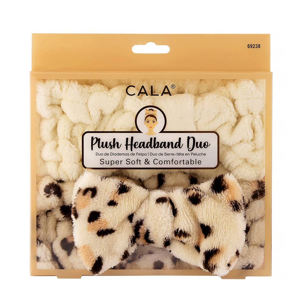 Sensibling Corp. - Wholesale Spa headband - 2PCS -Leopard Patterned Facial Headband Set2