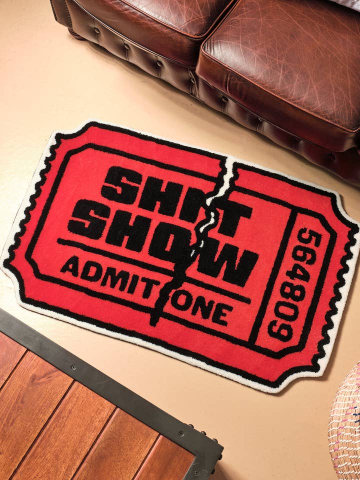 Tapis Shit Show Ticket pour la vente par Threadheads