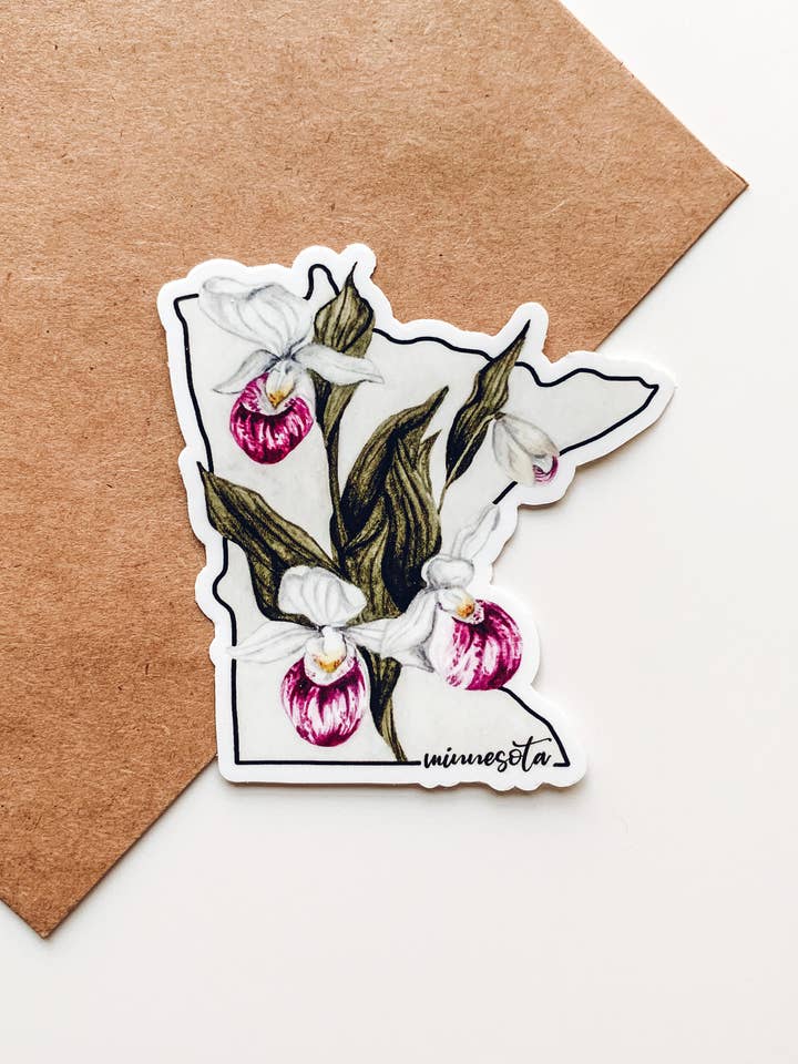 Minnesota State Flower Sticker for wholesale by Jo Creative Co