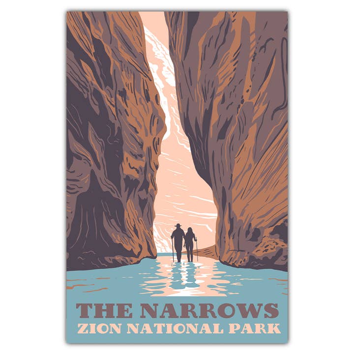 Zion National Park The Narrows Postcard for wholesale by Bozz Prints