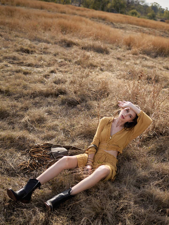 Boots Vivianne - Moonless Black voor wholesale door Tulle and Batiste