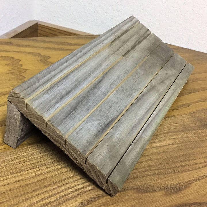 Gifted Shop Works, LLC - Wholesale Jewelry Stand & Display - Weathered Wood Earring Card Holder Stand Display7