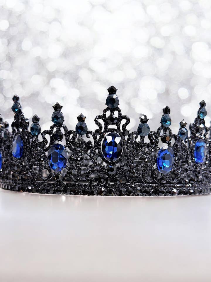 Renaissance Blå Krone, Halloween Fest, Kroningskrone for engroshandel hos Happy Dream Gifts