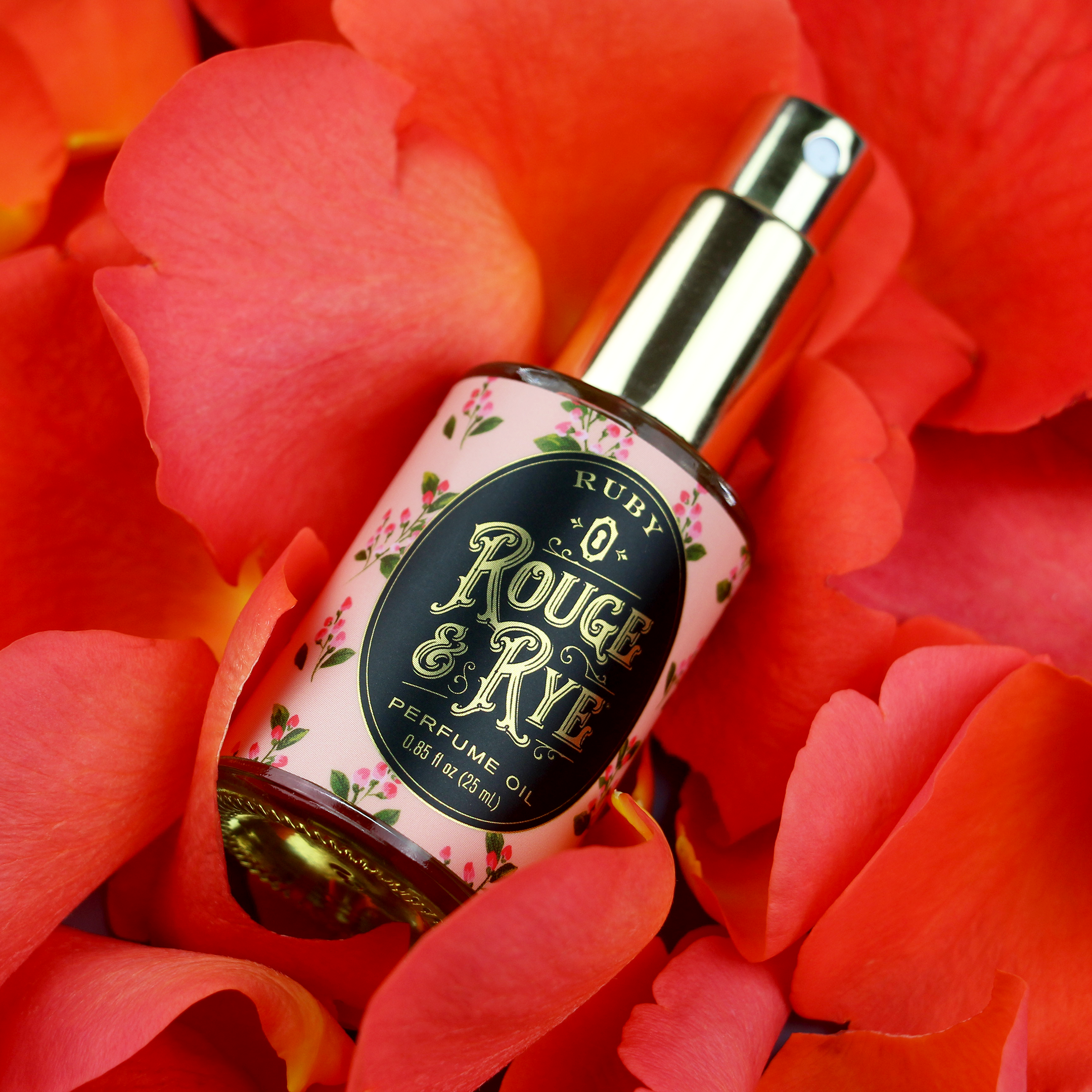 Rouge & Rye - Vente Parfum/Eau de toilette - Huile parfumée Ruby en spray • Framboise, rose et pêche3