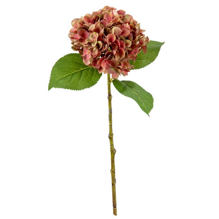 Eleganza Floral - Wholesale Artificial Flowers - Small Head Hydrangea Two Tone Green/Pink2