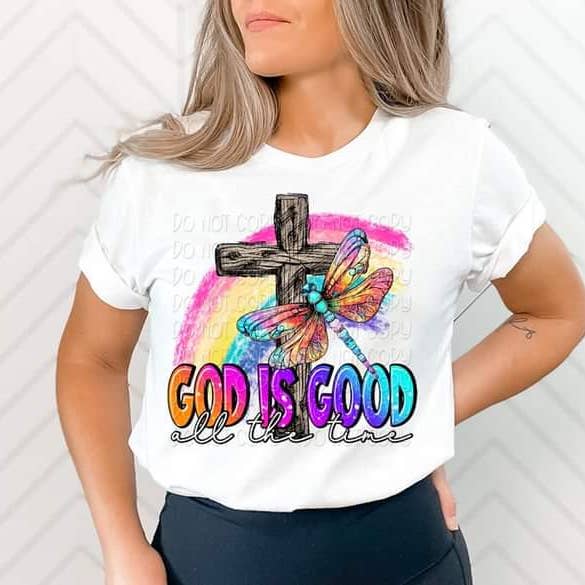 T-shirt God is Good All the Time pour la vente par Hello Sunshine Boutique