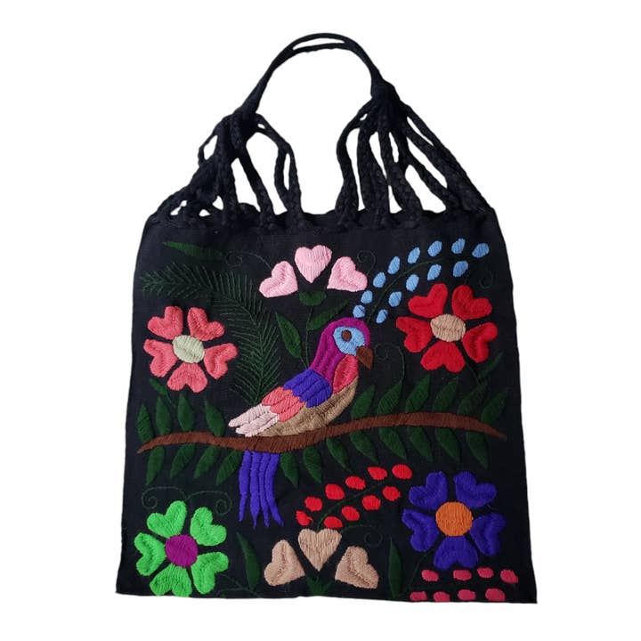 The Little Pueblo - Wholesale Tote Bag - Women's - Embroidered Mexican Woven Tote Bag22