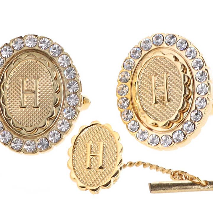 Dubal Brothers - Vendita all'ingrosso Gemelli - Gemelli e fermacravatte Vittorio Vico Bling iniziali: dalla A alla Z di Classy Cufflinks7