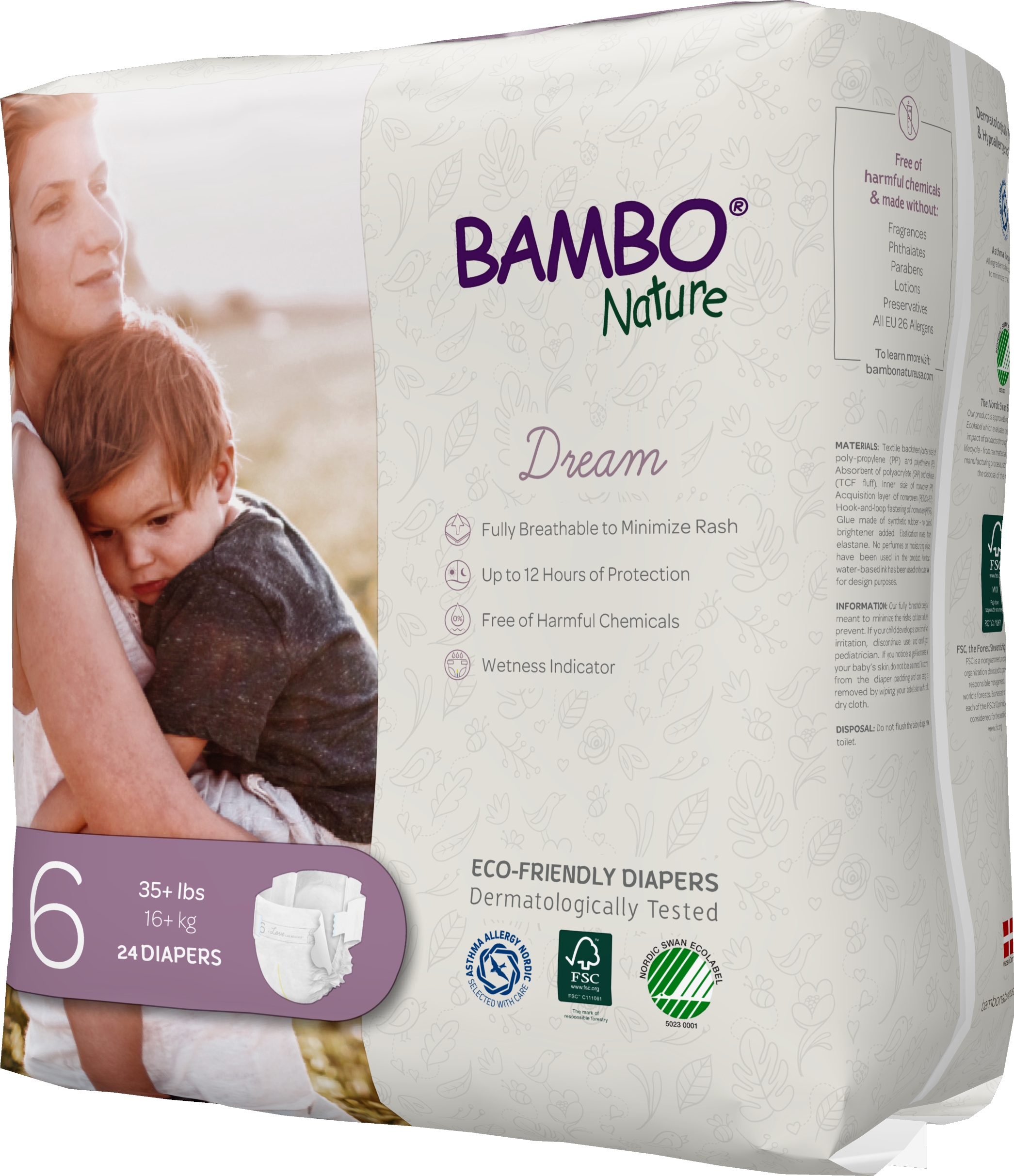 Bambo Nature USA - Wholesale Diaper (Cloth) - Baby - Bambo Nature Dream Baby Diapers Size 61