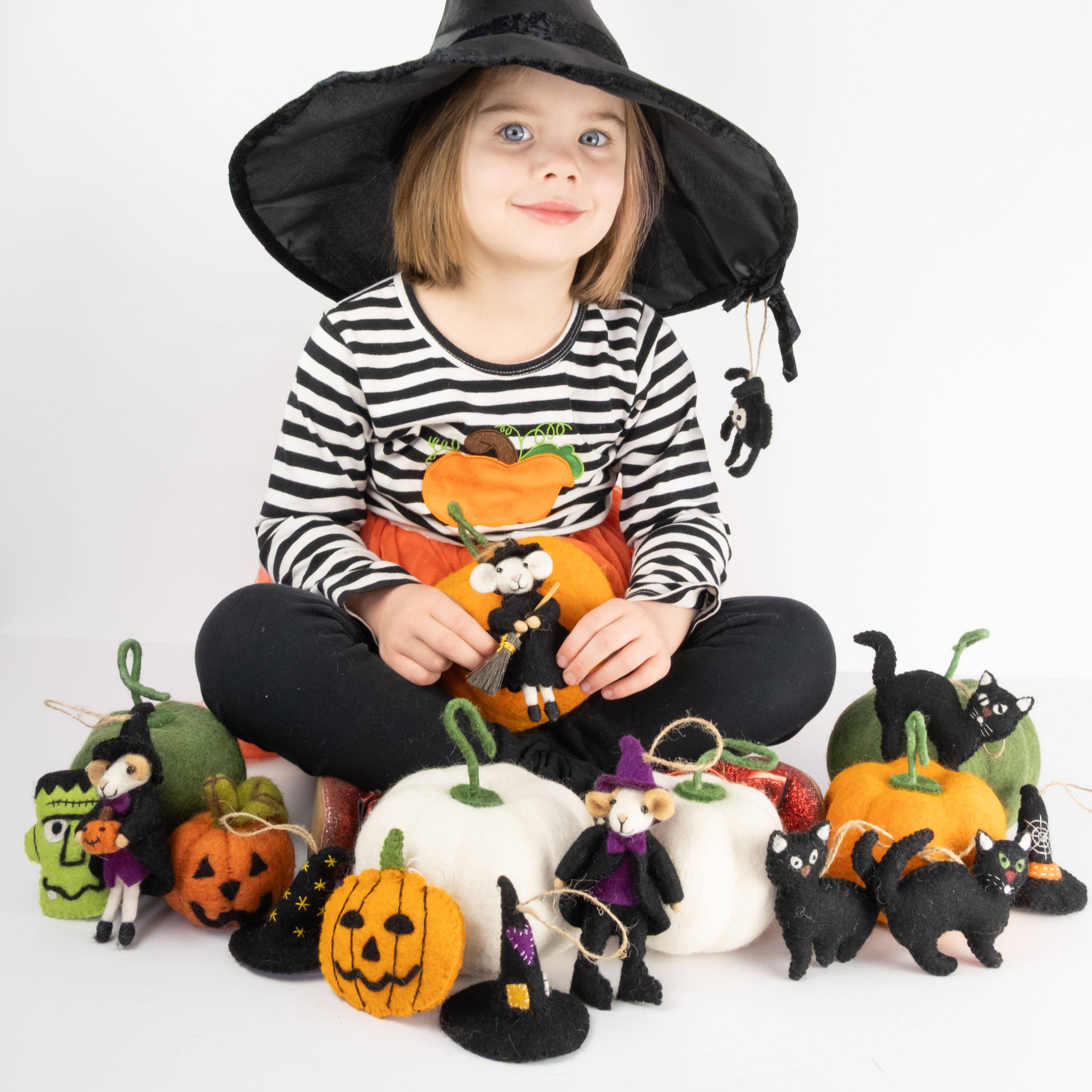 The Winding Road - Wholesale Ornament - Ornament - Halloween Decor - Felt Halloween Mice - NEW!5