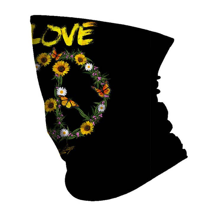StonerDays Apparel - Venta al por mayor Protectores de cuello/bragas de cuello - Unisex - POLAINA CUELLO LOVE WEED LOVE PEOPLE