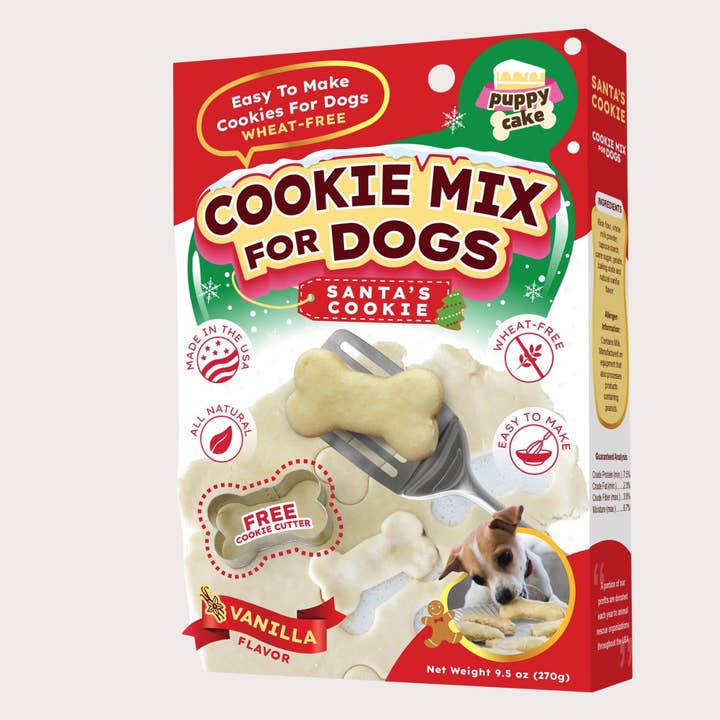 Dog Holiday Cookie Mix for wholesale by Puddle Jumper Pups