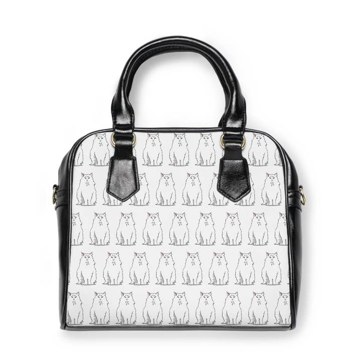 Grumpy Cat Axelhandväska Nyckfull attityd Cat Lover Presentidé för wholesale av Terry Heath Art