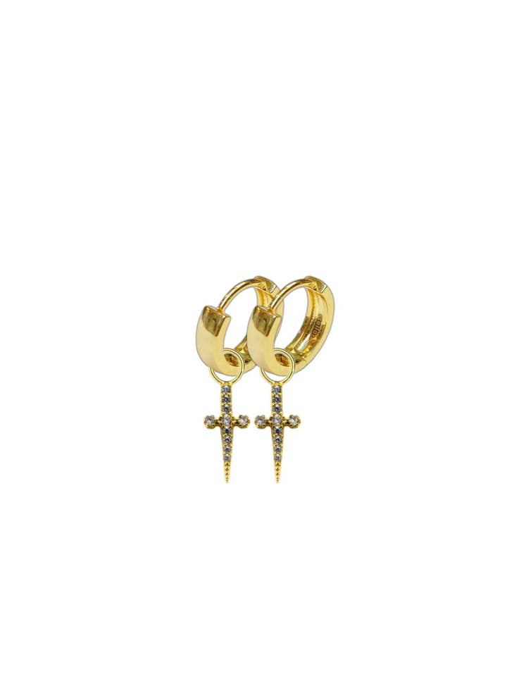 Boucles d'oreilles MICRO SWORD pour la vente par Stellar Paris