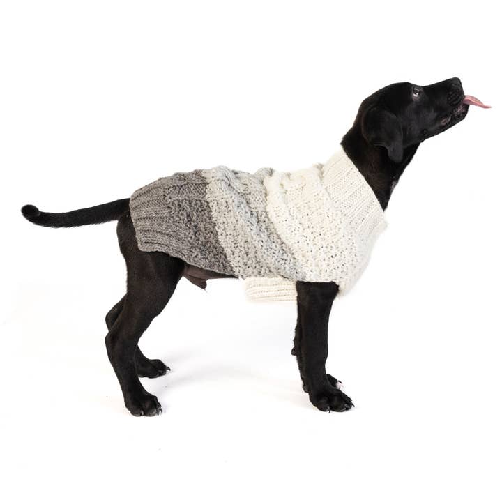 CHILLY DOG LLC - Wholesale Pet Sweater - Dog - Chilly Dog Color Block Cable Dog & Cat Sweater