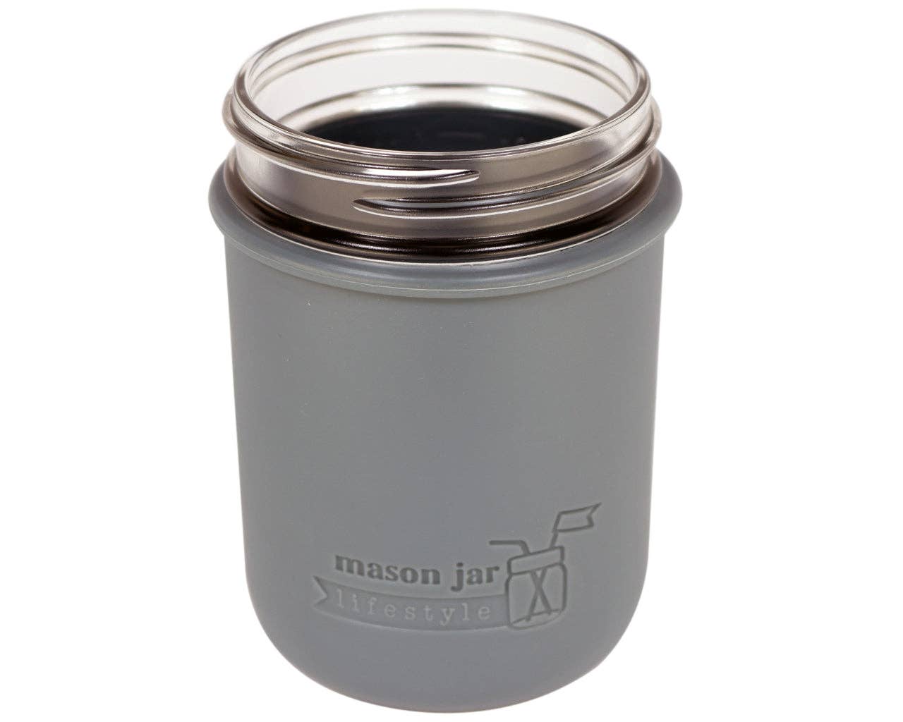Mason Jar Lifestyle - Vente Housses de boisson - Manchon en silicone pour bocaux Mason à large ouverture de 16 oz0