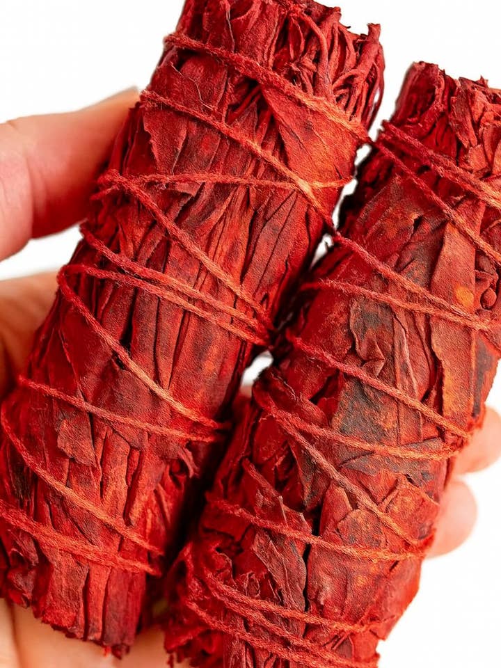 Dragon's Blood Sage Smudge Stick for wholesale by Apothecary Co.