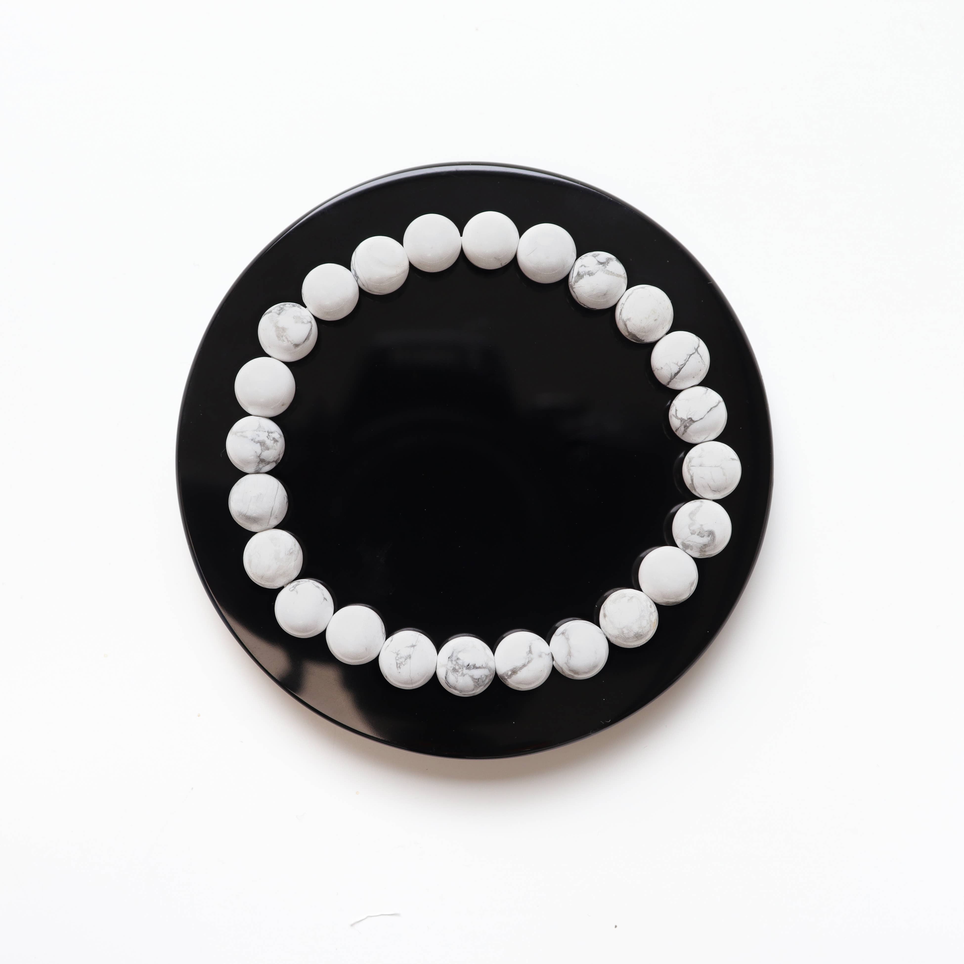 Bracciale Con Perline Rotonde In Tormalina Nera Naturale Di - Foto 2