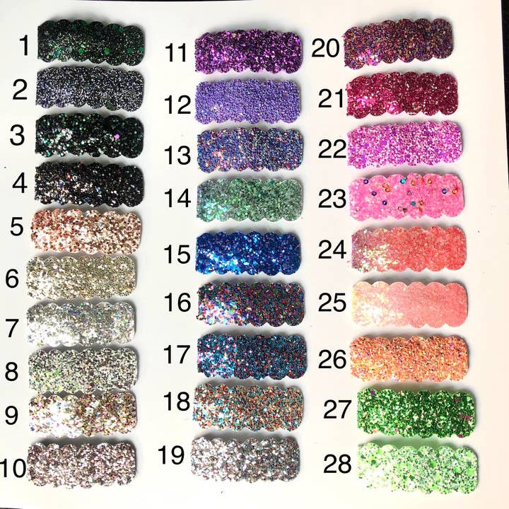 Clipe de brilho branco - #35 por atacado de Harper Mae Boutique