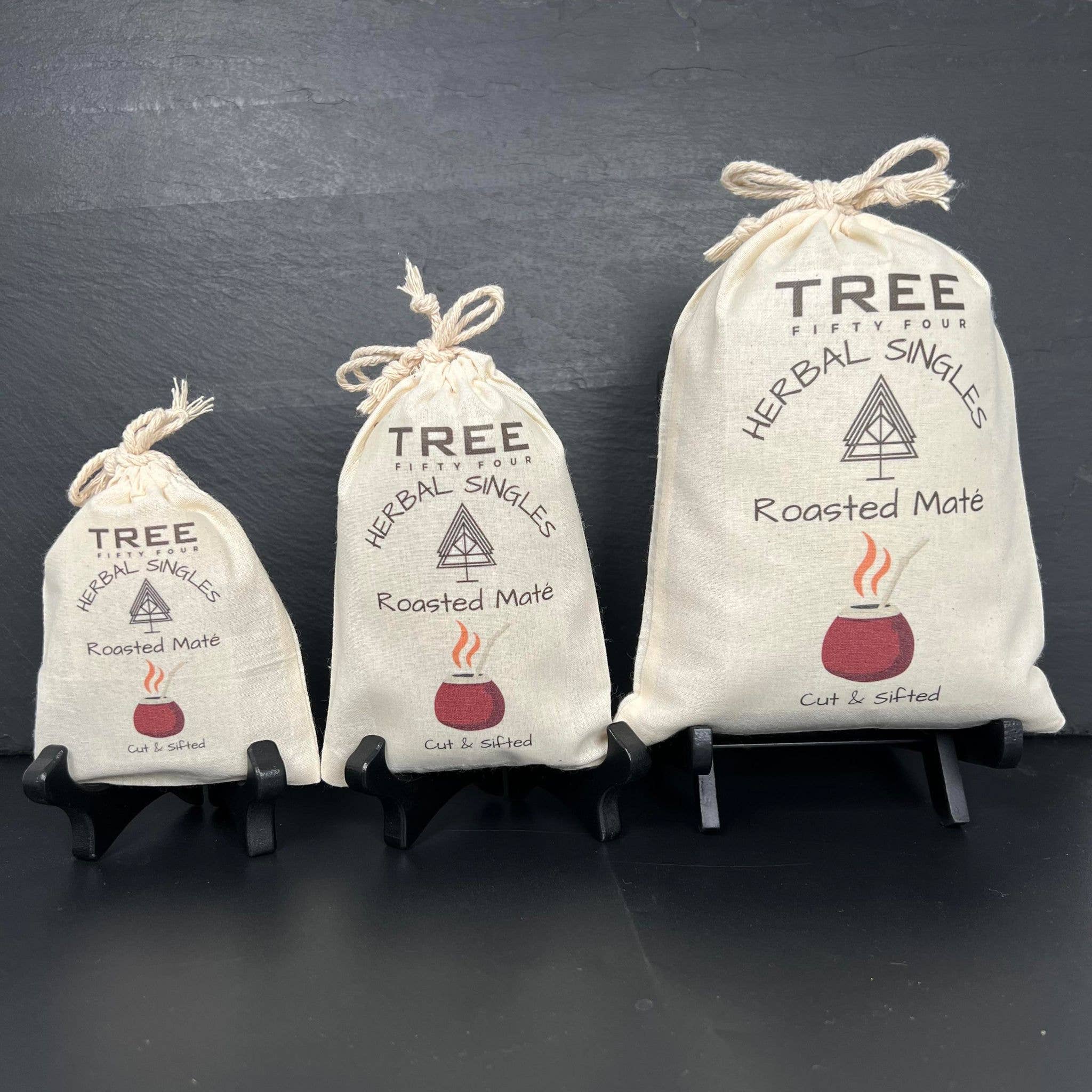 Tree Fifty Four - Wholesale Loose Tea - Roasted Yerba Mate 4-Pack Sachet Set | 4" x 6"1