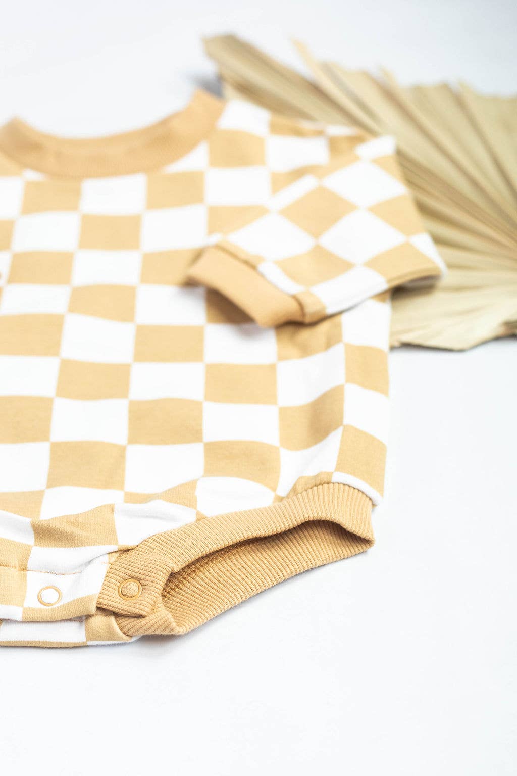 Little Organic Co – wholesale Bodysuit (non-footed) – Baby – Oversized organic checkered - Bubble Baby Romper6