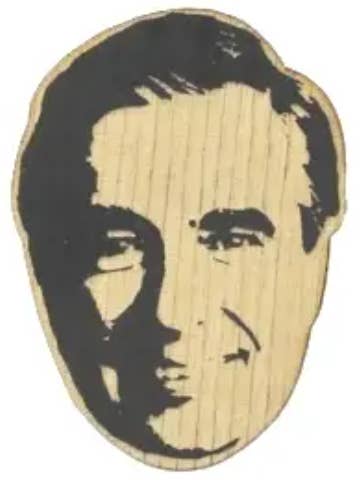 Signor Rogers - Ornamento in legno, Magnete, Portachiavi, Spilla per la vendita all'ingrosso da parte di LetterCraft