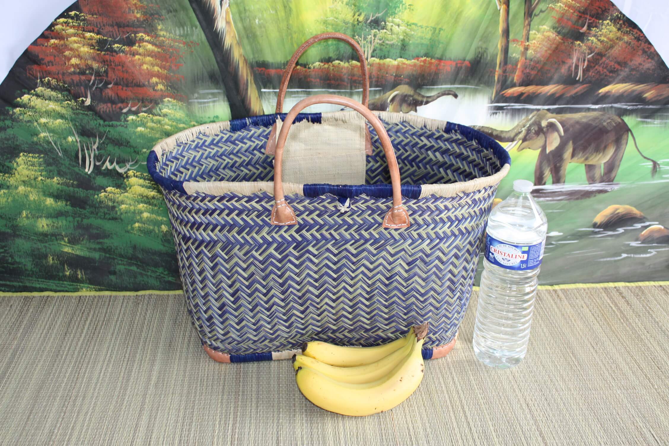 Boutique Huléti - Wholesale Beach Bag - Superb basket - 3 SIZES - Hand braided - shopping bag - ideal for shopping, markets, work, beach, decoration2