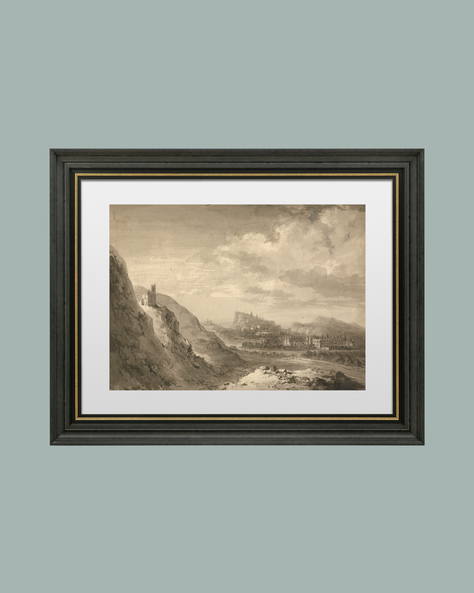 Sea to Skye - Wholesale Art Print - Sketch of Edinburgh Antique Art Print6