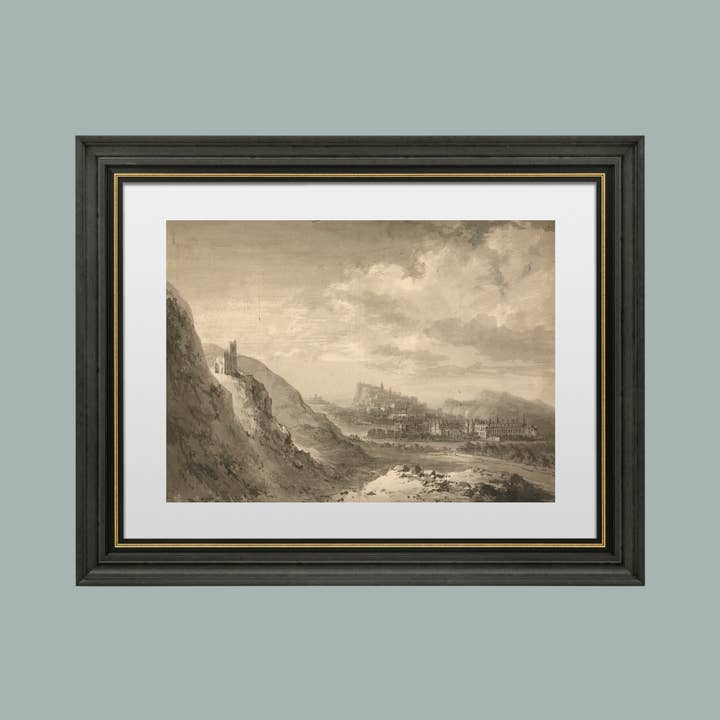 Sea to Skye - Wholesale Art Print - Sketch of Edinburgh Antique Art Print6