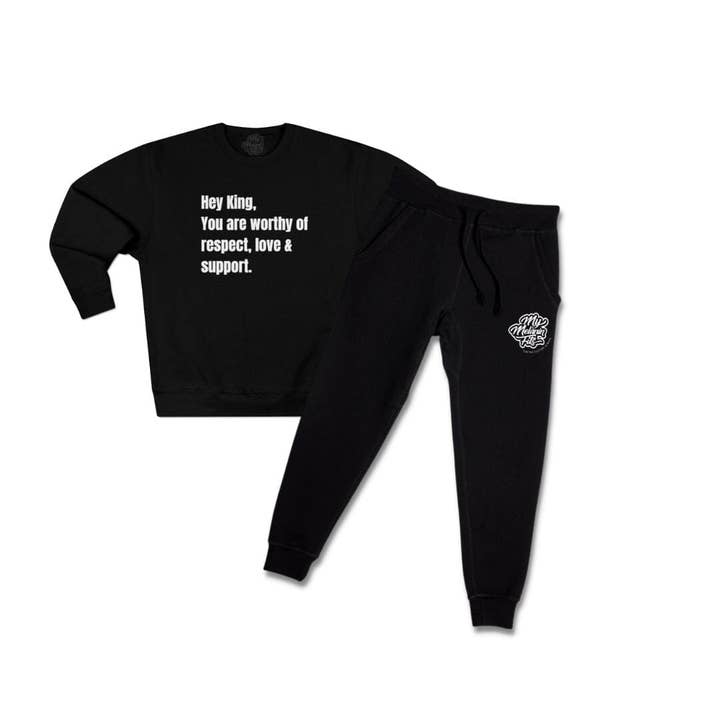 Hey King Sweatsuit for wholesale by My Melanin Fits