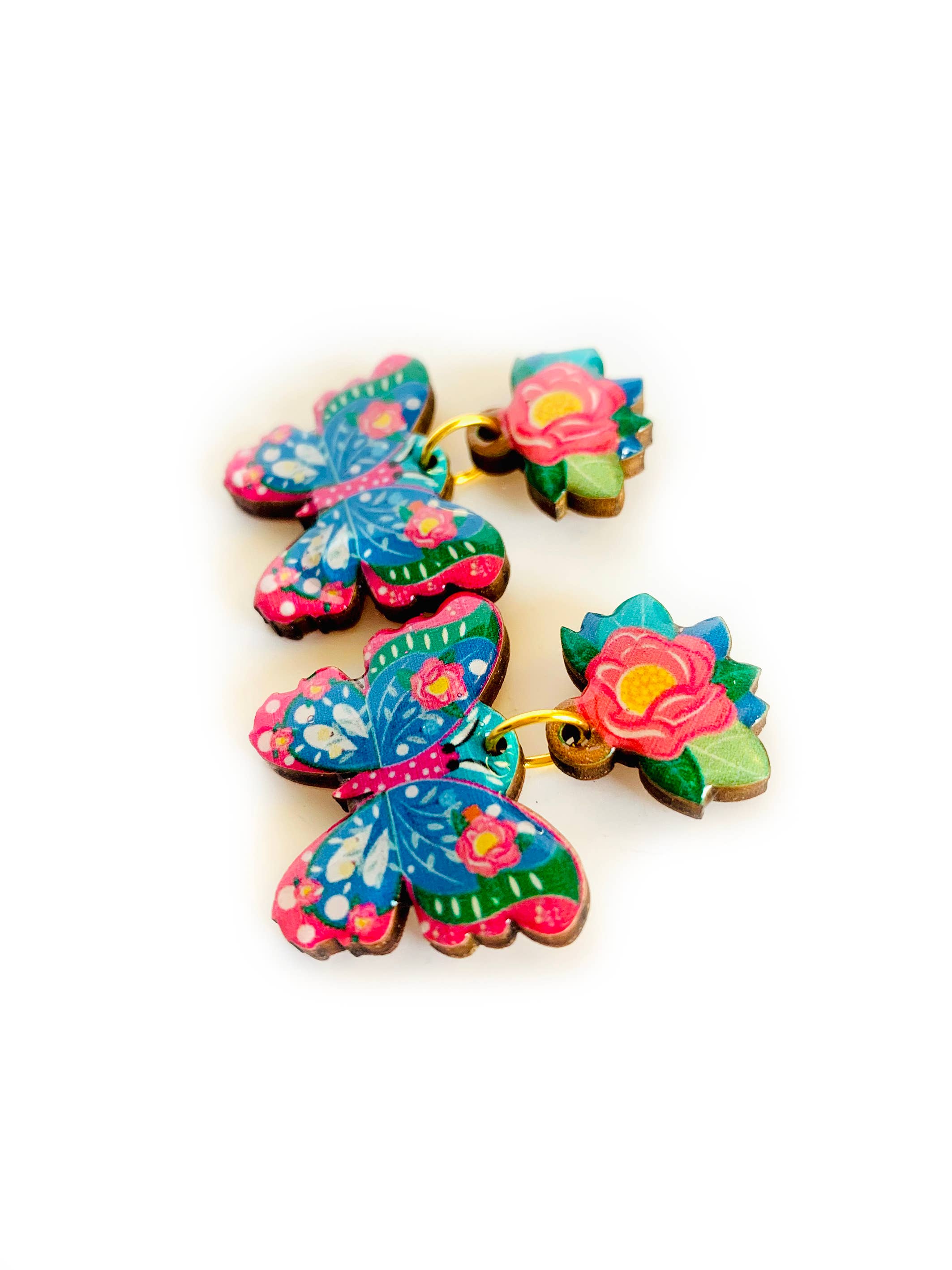 Rosie Rose Parker - Wholesale Dangle Earrings - big butterfly earrings summer bold earring statement 4