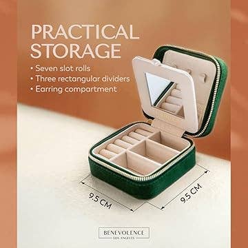 Benevolence LA - Wholesale Jewelry Box/Organizer - Plush Velvet Square Jewelry Box8