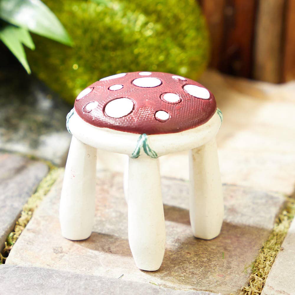 Factory Direct Craft - Wholesale Decorative Tabletop Object - Resin Miniature Mushroom Stool 2