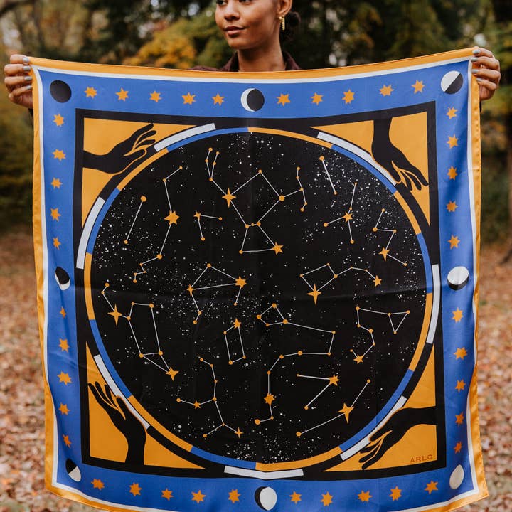Arlo Goods - Wholesale Scarf - Women's - Constellation Silk Scarf