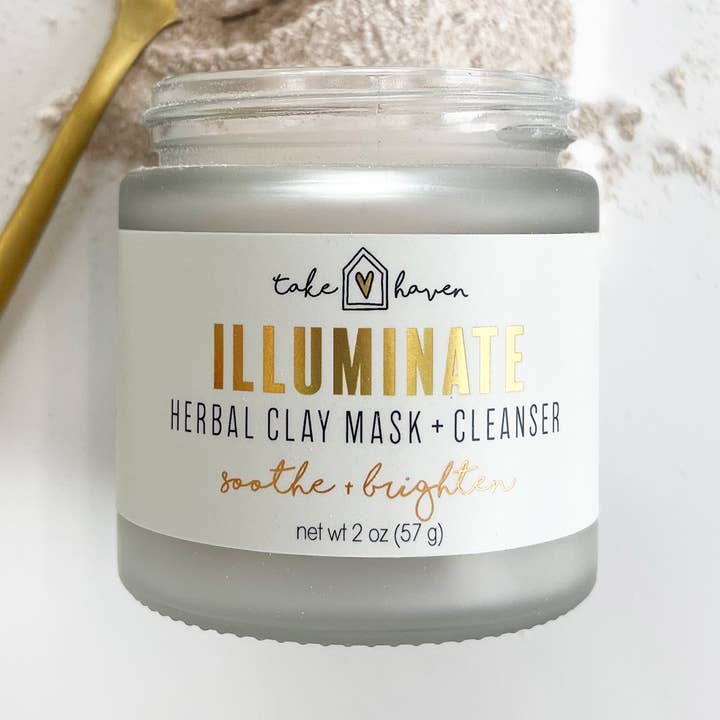 Herbal Clay Face Mask + Cleanser: ILLUMINATE for wholesale by Take Haven