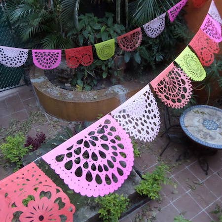 ArtMexico Ltd - Wholesale Bunting/Garland - Coral Inspired Bunting Handmade Wedding or Party Decorations