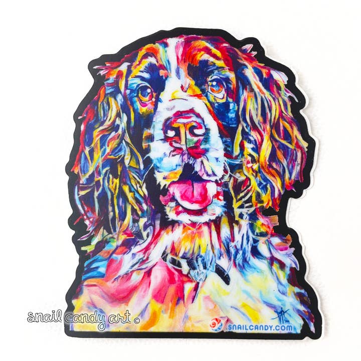Sticker - Springer Spaniel Dog for wholesale by Snail Candy Arts