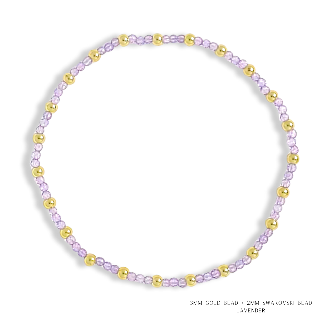 Savvy Bling - Vendita all'ingrosso Bracciale con perline - Bracciale con Perline in Oro e Cristalli Swarovski - Più Colori59