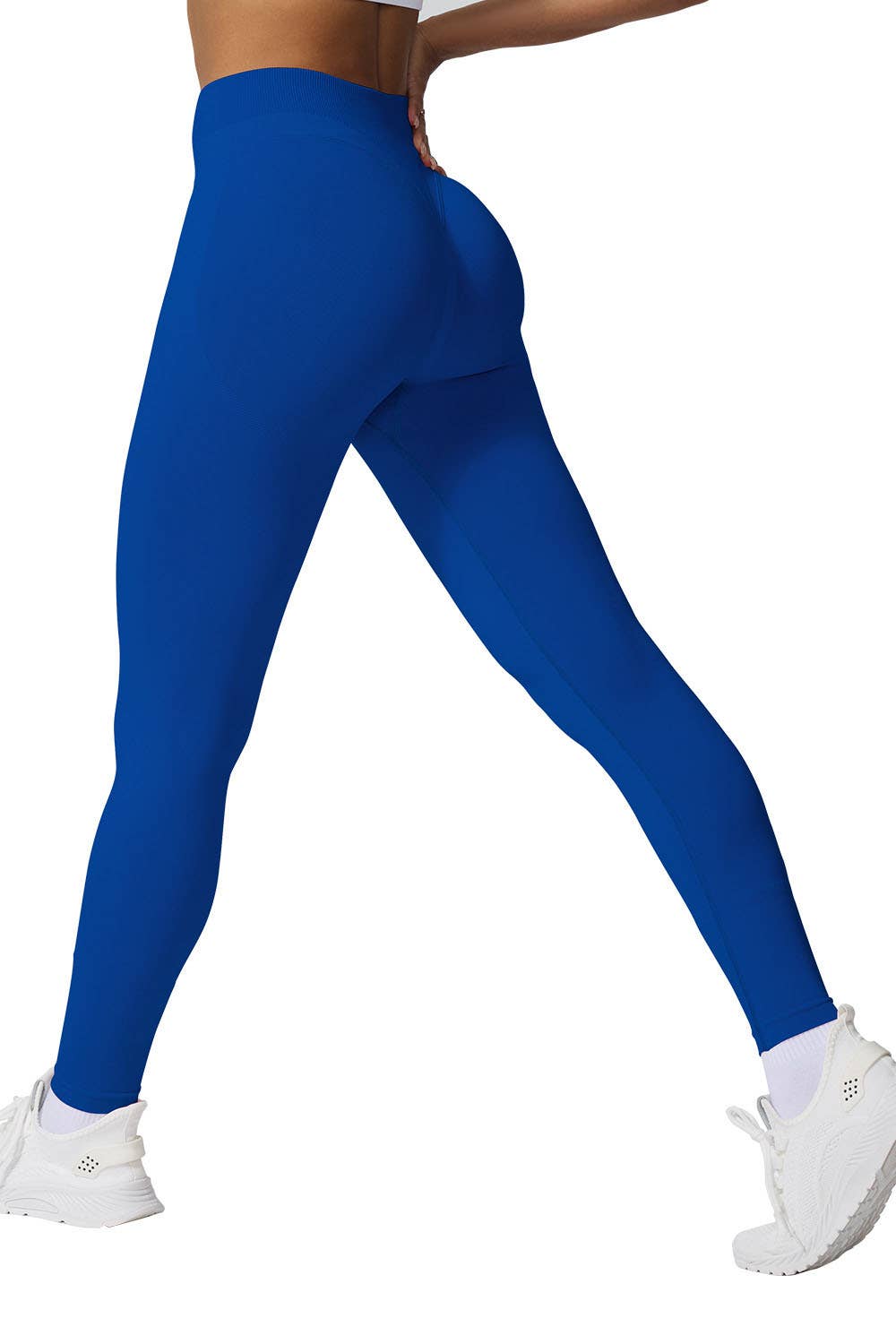 Color 5 - Wholesale Athletic Shorts - Women's - Seamless active wear yoga legging w/ scrunch butt design 4