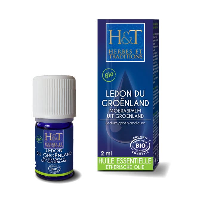 Ecohesens - Wholesale Essential Oil - Organic Greenland Ledon Essential Oil (Ledum groenlandicum) - 2 ml bottle - Herbs & traditions0