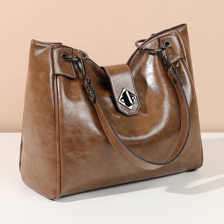 Zipped tote bag, removable shoulder strap for wholesale by INES DELAURE